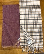 Set of 2 Vintage wool scarves- The Scotch House- Master Crafstmen