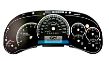 Gauge Face Overlay for 2006 2007 1500 2500 Silverado Tahoe Sierra Gas Clusters