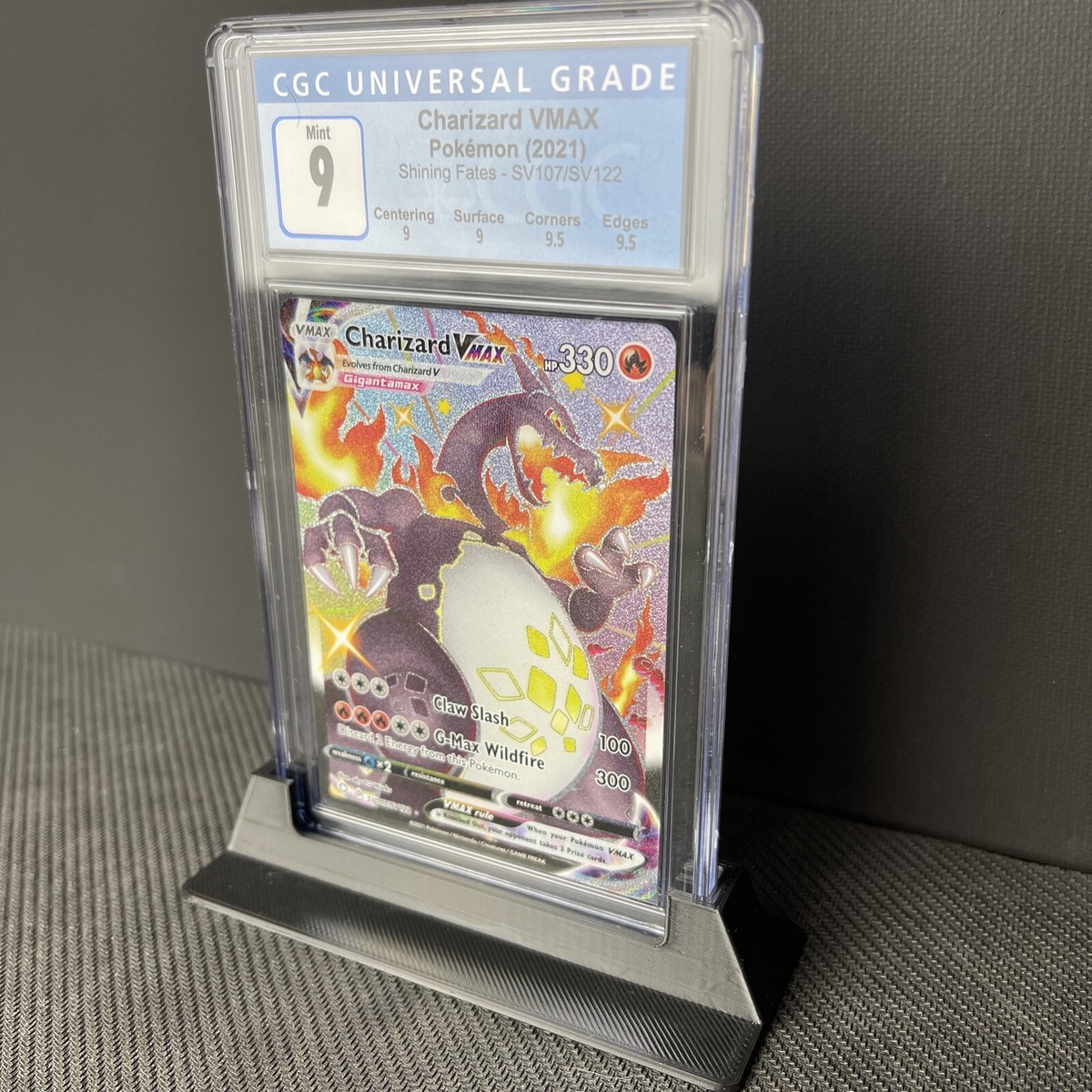 Pokemon Shining Fates Shiny Charizard VMAX CGC 9 - High Sub Grades