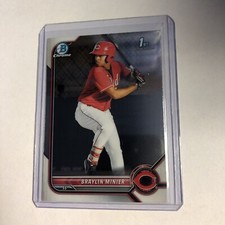 2022 Bowman Chrome 1st Bowman Braylin Minier #BCP-93