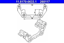 ATE Brake Caliper Carrier For OPEL SAAB VAUXHALL Signum Vectra C 9-3 GTS 546343