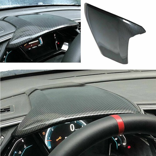 Para Honda Civic 2016-2020 panel de tablero recorte ABS fibra de carbono - Imagen 3 de 5