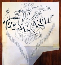 Tom Petty and the Heartbreakers Bomber Jacket Nose Art ‘Rock n’ Roll Caravan ‘87
