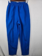 Vintage Koret Blue Elastic Waist Pants S 80s 90s