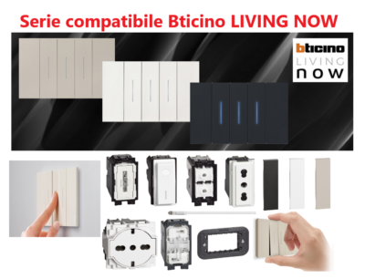 PRESA BIPASSO COMPATIBILE Bticino Living Light Bianco N4119. EUR 3,54 - Foto 9