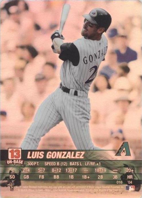 2004 MLB Showdown - Luis Gonzalez #016 - 1 of 1