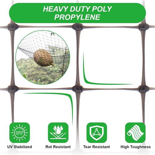 Anti Bird Netting 5 x 100 ft Heavy Duty Garden Animal Fence Protect Fruits Trees - Picture 10 of 13