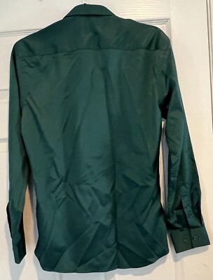 Men's Dress Shirt Forest Green Size 170/88A 39 - A0100 | eBay