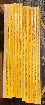 National Geographic Magazine 1980 Vintage Lot of 12 - Complete  display picture 1