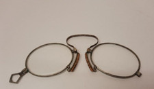Antique Reading Glasses Spring Bridge Silver
