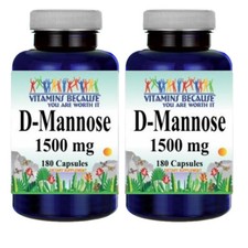 D-Mannose 1500mg 2X180 Capsules by Vitamins B...