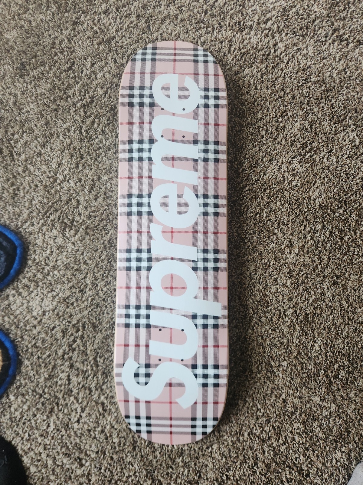 Supreme / Skateboard Deck- Burberry Pink / 8.25”  / Fashion / World Famous-image