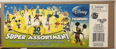 Disney 30 Piece Figurines Super Assortment Boxed Toy Set BRAND NEW SEALED