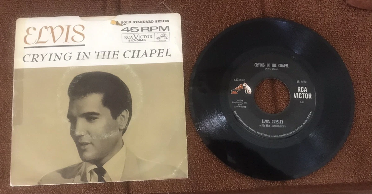 Elvis Presley Crying In The Chapel/I Believe In The Man In The Sky 45RPM Record | eBay