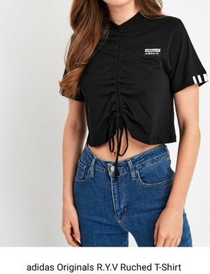 adidas ruched tee