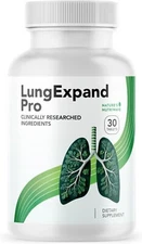 LungExpand Pro Supplement Tablet Umckaloabo Mullein Peppermint 30 SERV EXP 11/25