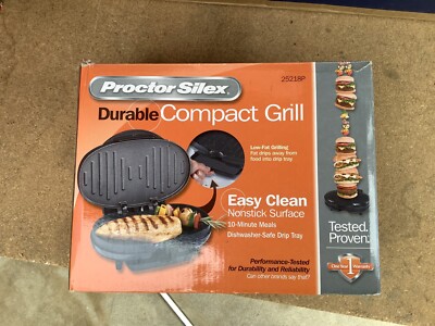 Proctor Silex Portable Grill Durable Compact Grill