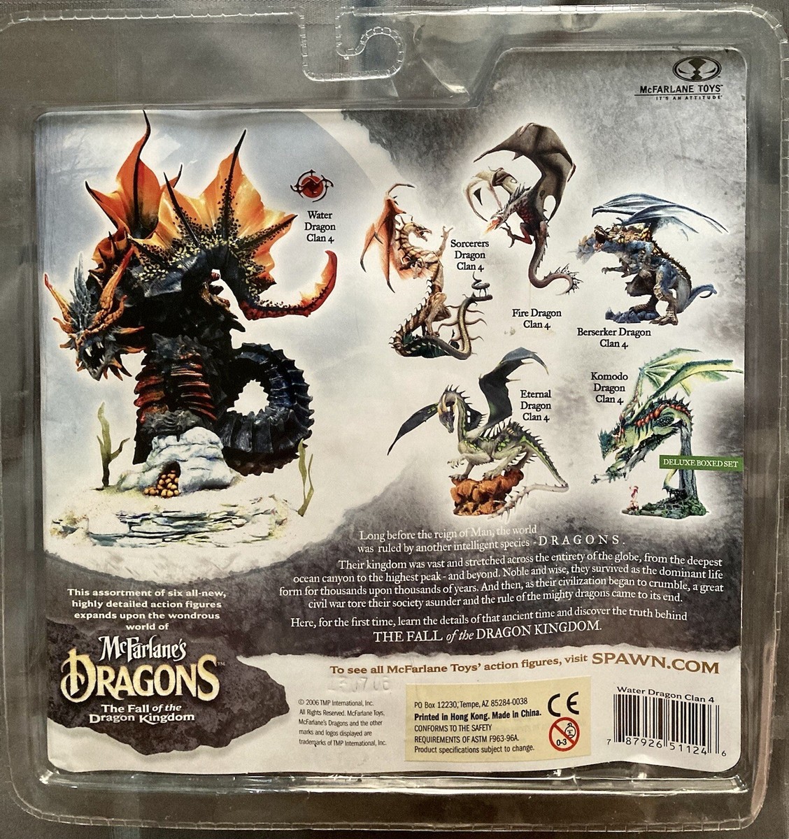 McFarlane's Dragons Series 4 Water Clan FOTDK 2006 NIB Spawn