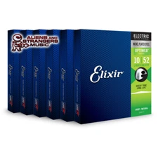 6 Sets! Elixir OPTIWEB Nickel Electric — 19077 Light/Heavy .010-.052