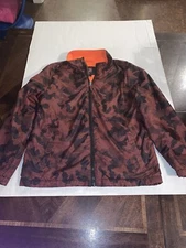 Boys Swiss Tech Lite Weight Jacket XL 14-16 Black & Orange 