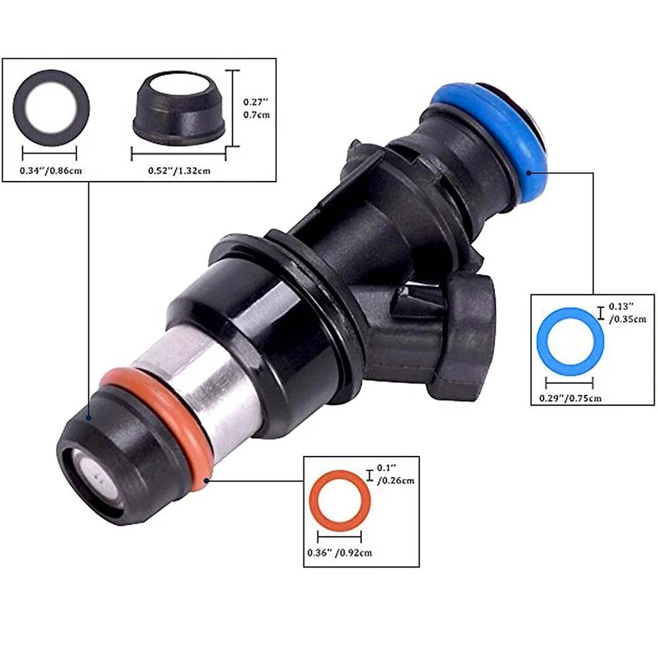 Обновленные топливные форсунки 25317628 для 99–07 GM Chevy Silverado GMC 4,8/5,3/6,0 л 8 шт. - Изображение 3 из 4