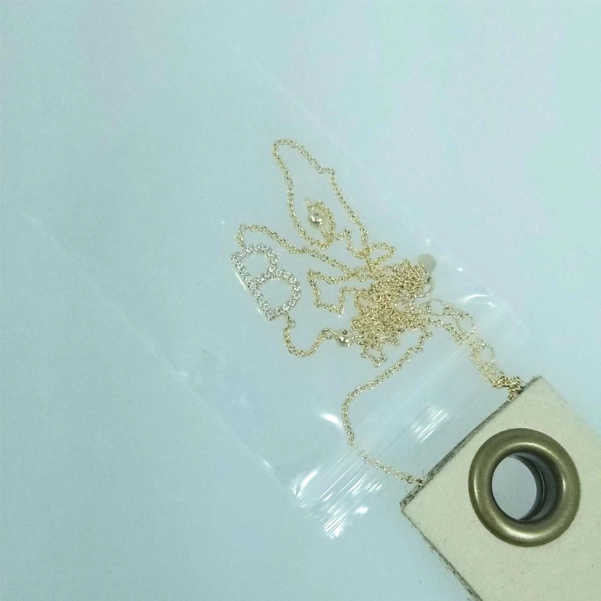 Delicate monogram shop necklace