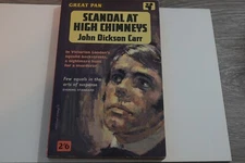 SCANDAL AT HIGH CHIMNEYS BY JOHN DICKSON CARR  1962 PAN UK VINTAGE CRIME CLASSIC