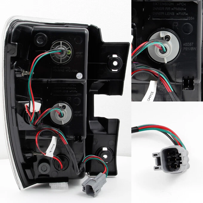 Luces traseras transparentes rojas Fit 05-09 Equinox repuesto lado izquierdo conductor Foto 2 de 4