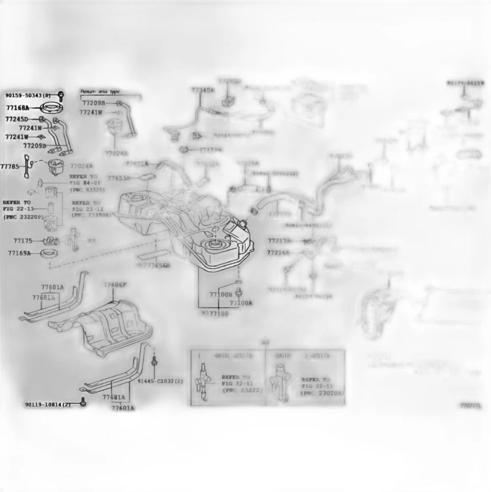 Muelle de puerta de combustible Toyota 77360-48010 para Celica 00-05 Lexus RX 300 JDM Foto 3 de 3