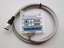 Amiga 500 600 1200 A500 Plus 20-Pin 24-Pin PC ATX Power Supply PSU Adapter