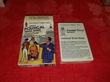 VINTAGE PLAYING CARD SEALED DECK POLITICAL TRIVIA GAME SERIES 6 BY HOYLE