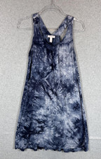 Liz Lange Maternity Dress Womens Medium Tie Dye Sleeveless Tank Summer Casual