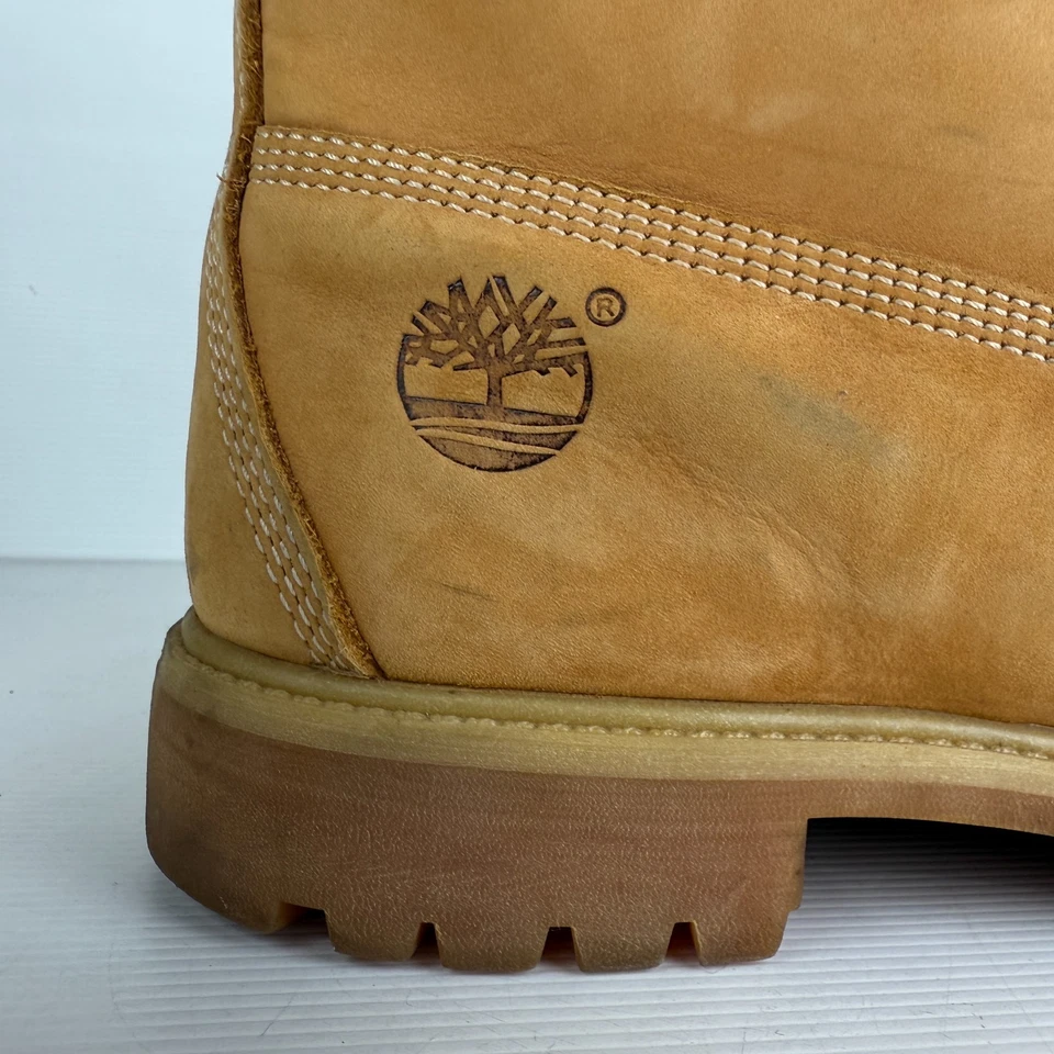 Botas Timberland Para Hombres 10W 6 Pulgadas Premium Impermeables Trigo Cuero Nobuck Foto 2 de 4