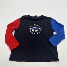 Tommy Hilfiger Sweatshirt Kids Boys Size 4 Graphic Print Logo 100 Cotton. 44907