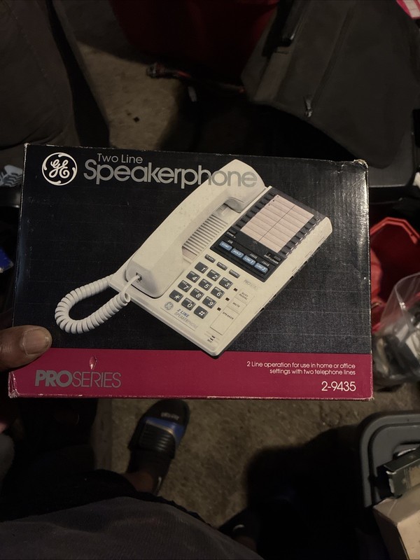 Vintage GE Answer Phone Wall Model 2-9892 - 12 Telephone Answering System Used