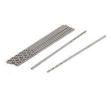 Image of 0.65mm Drilling Dia 30mm Length HSS Straight Shank Twist Drill Bit 10pcs