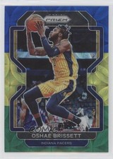 2021-22 Panini Prizm Choice Blue Yellow & Green Prizm Oshae Brissett #138 0xe0