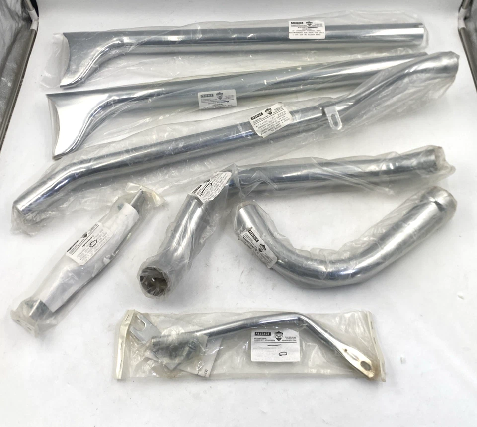 Выхлопной коллектор Paughco 29-0093 Swingarm 31 дюйм Fishtail 58-64 Harley FL - Изображение 4 из 4