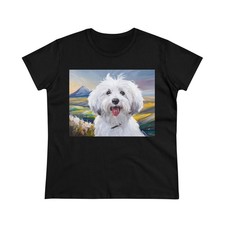 Coton de Tulear Women's Midweight Cotton Tee