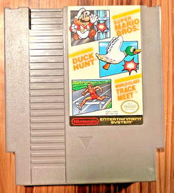 Super Mario Bros. Duck Hunt World Class Track Meet Nintendo NES Video Game 1990