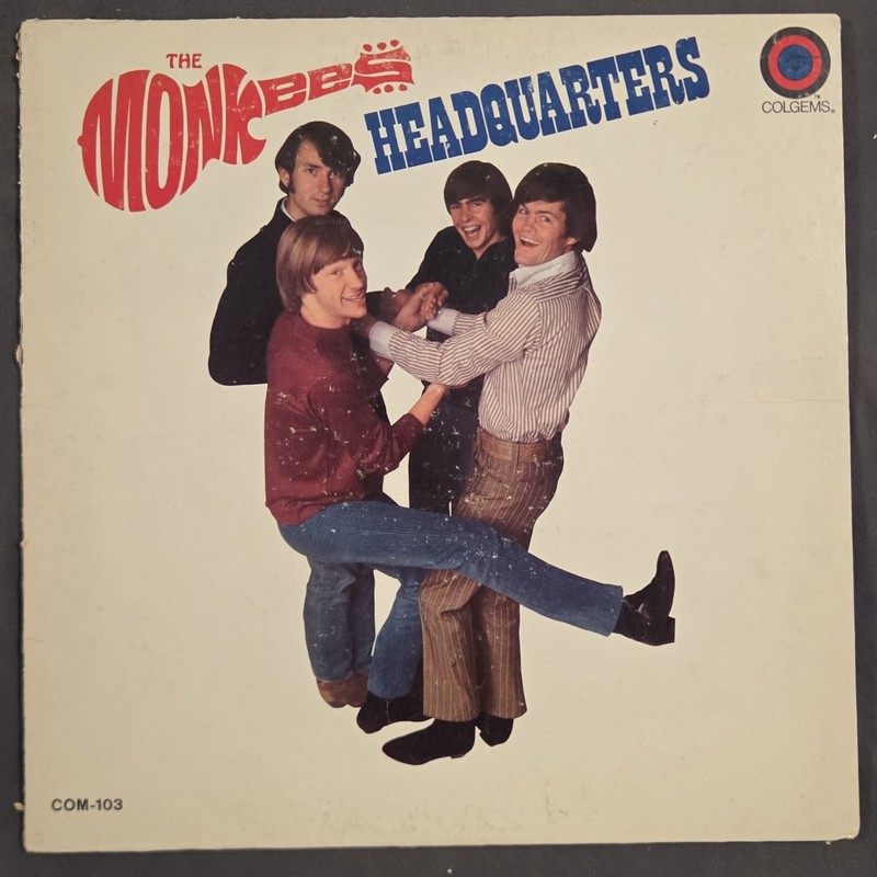 The Monkees Headquarters Vinyl LP Original 1967 Mono Colgems COM-103 First Press