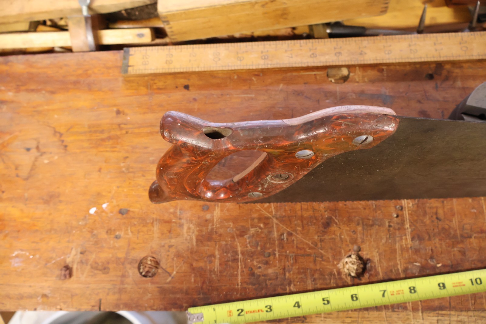 Henry Disston D-95 8 PPI Rip Full Size Hand Saw