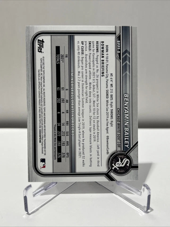 2022 Bowman 1st Edition - Benyamin Bailey #BPPF-8 Orange Foil /25 (RC) - Image 2 of 2