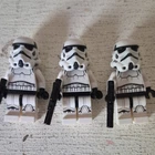 LEGO Star Wars Stormtrooper Minifigure Lot of 3 w/ Black Blasters