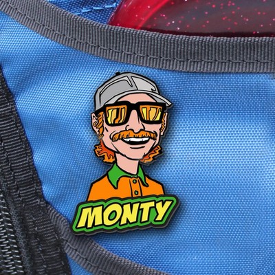 Disc Golf Pins Colton Montgomery Pin - Metal Backer
