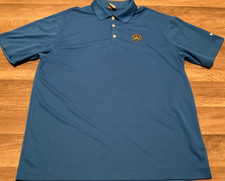 VINTAGE Y2K NIKE DRI-FIT GOLF POLO SHIRT ASGCA EMBROIDERED  MENS L  BLUE
