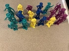 Vintage Marx ? Lot Cowboys + Indian Soldiers Lot 18 Figures Unmarked Many Colors