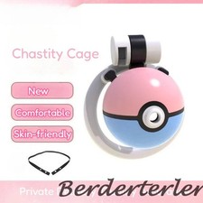 New Male Chastity Cage with 3 Ring CB Lock BDSM Bondage Chastity Device for Men