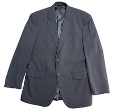 Jos A Bank Jacket Mens 43R Black Wool Blazer Sport Coat Two Button Lined
