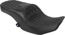 DRAG SPECIALTIES SEATS Freedom Seat - Black - Vinyl - Black Double Diamond